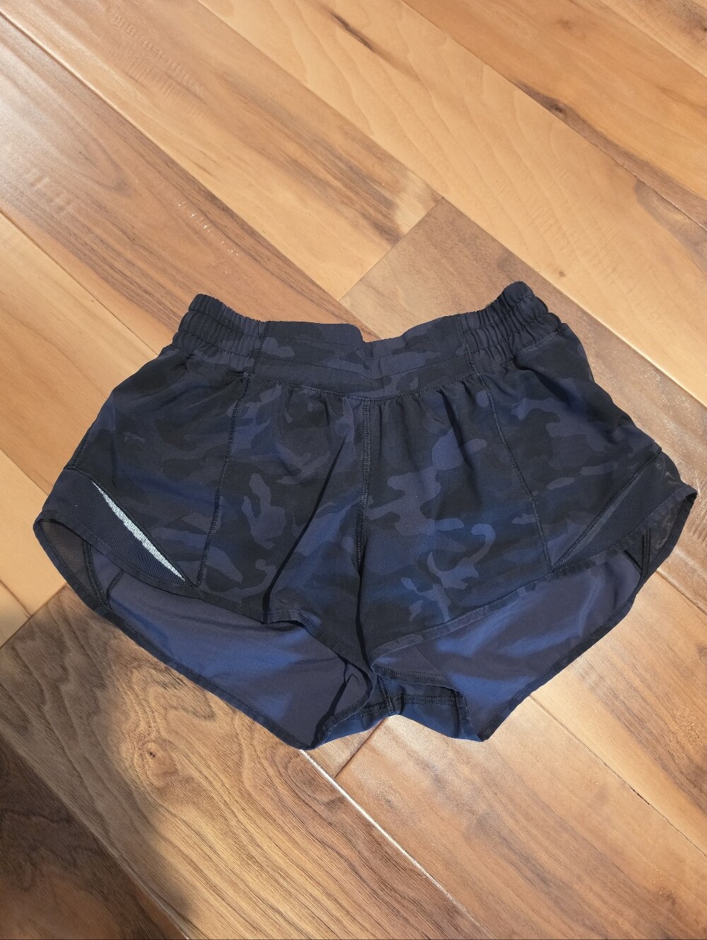 lululemon athletica Women's Navy Camo Athletic Shorts